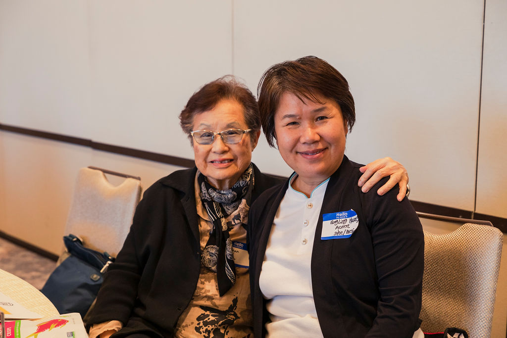 Two child care staff