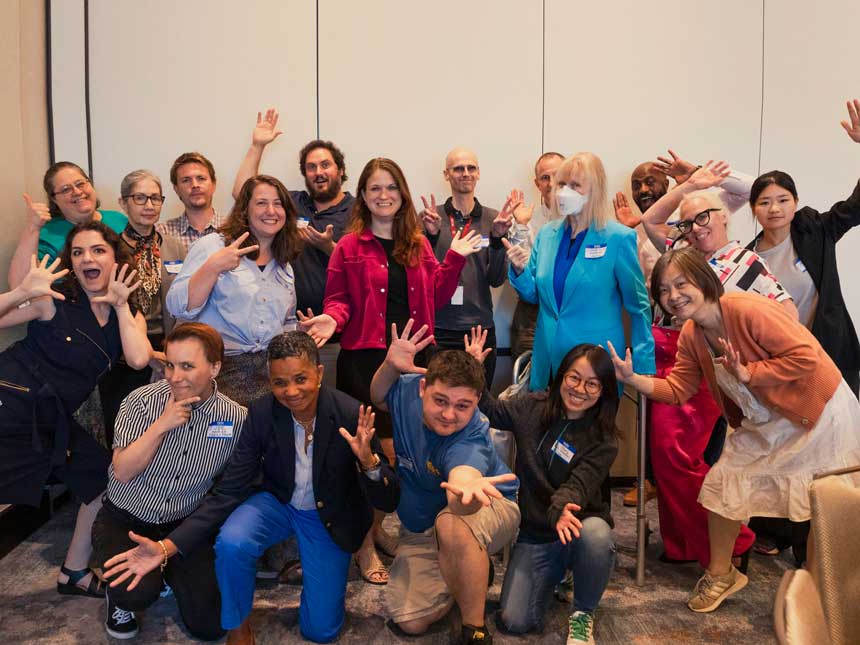 Group photo of adult education staff