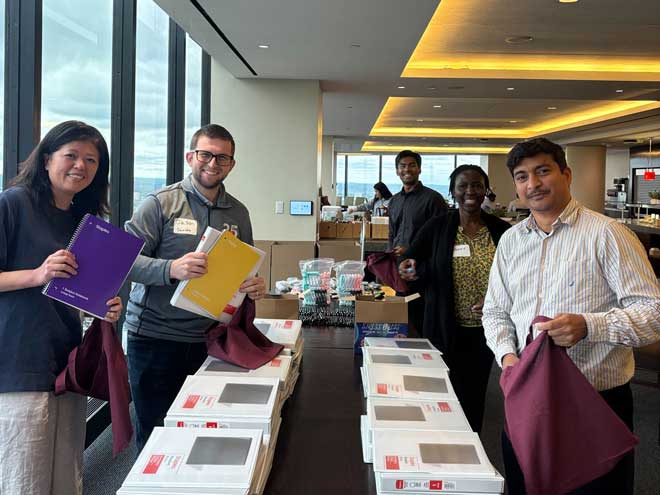company staff pack care packages 