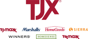 TJX Companies: TJ Maxx, Marshalls, Home Goods, Sierra, Winners, Homesense, and TK Maxx Logos